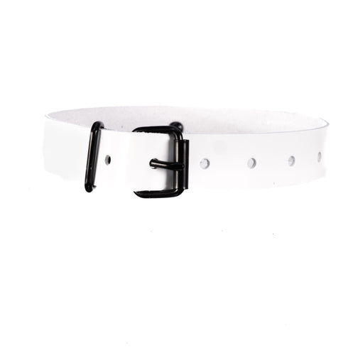 SiaLinda: YOU Albina Lackleder Halsband weiss, kleiner Ring, individuelle Gravur, personalisiert - SiaLinda.com